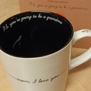 Charming White and Black Mug with Heartfelt Message